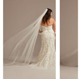 DAVIDS BRIDAL IVORY VEIL